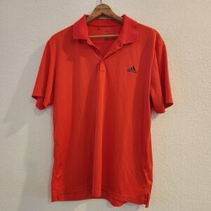Adidas Golf Mens Performance Golf Sport Shirts Size XL Large Shirt Polo Red